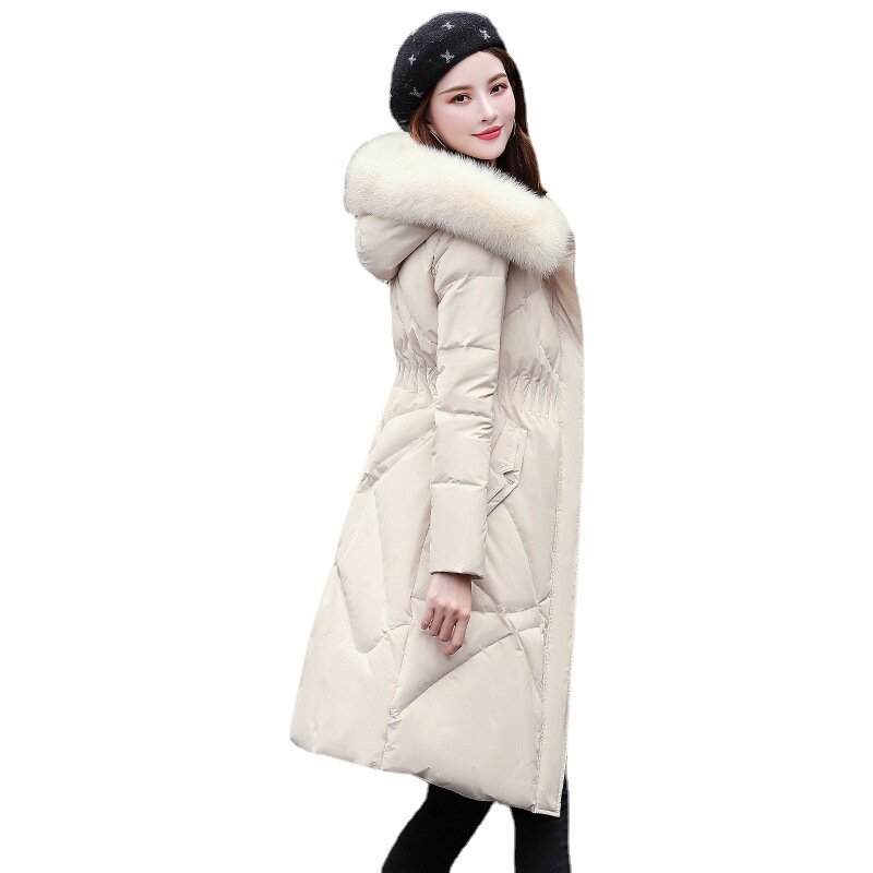 BANA – manteaux en duvet de canard blanc, mi-longs, solides, luxueux, SLIM FIT, 2022 FW