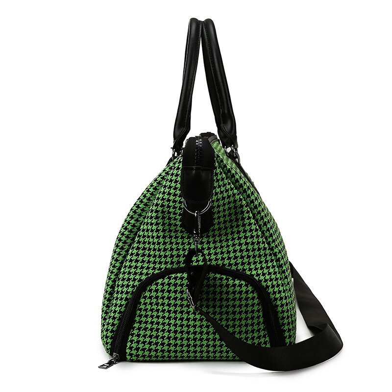 Knit Fabric Fashion Travel Bag Men and Women Large Capacity Handbag Lightweight Luggage Duffle Bag Gym Fitness Bag For Male