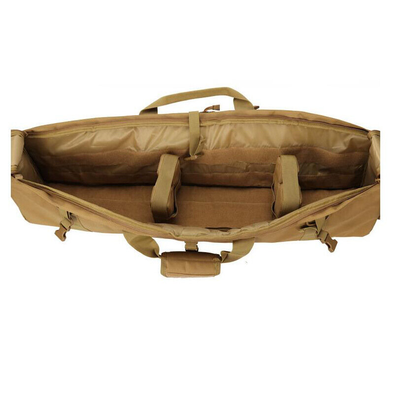 600D 옥스포드 방수 전술 사냥 배낭 듀얼 라이플 캐리 가방, 군사 에어소프트 총 보호 케이스 슈팅 낚시 가방