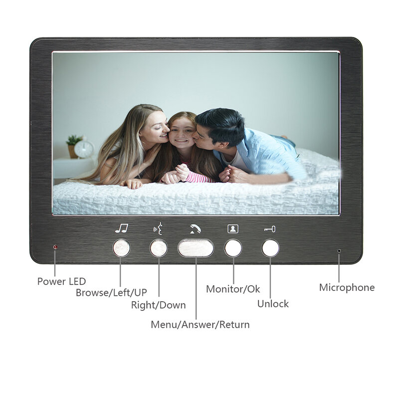 Видеодомофон, 1080P, Wi-Fi, камера ночного видения
