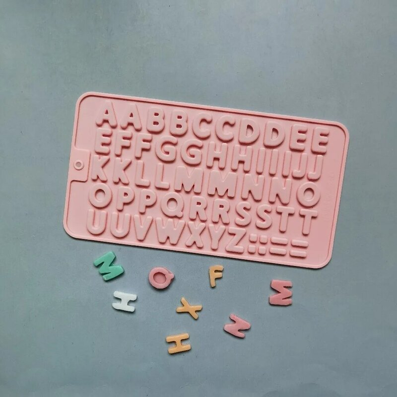 Шоколадная силиконовая форма с буквами и цифрами, алфавит для печенья, поднос для выпечки, инструмент для украшения торта, кухонные аксессуары