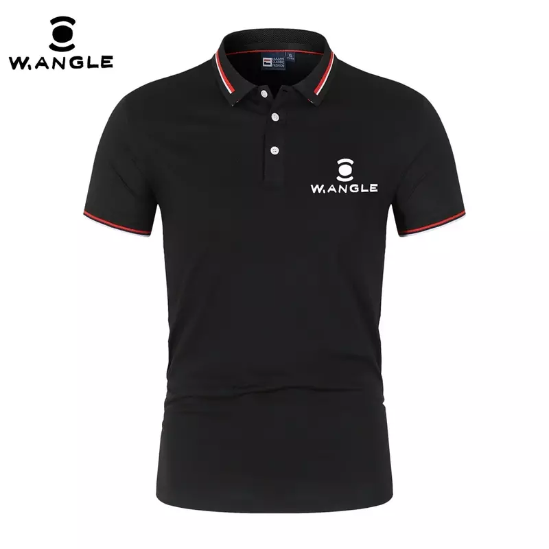 WANGLE Golf Polo Shir Summer New Men's and Women's Polo Collar Casual Business Short Sleeved Fashion Outdoor Sports Golf Top