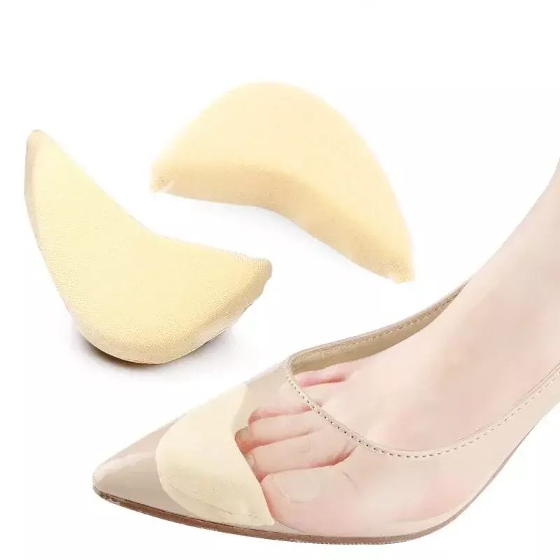 ฟองน้ำ Relief เจ็บ2/10ชิ้นสำหรับใส่เท้าส่วนหน้าของผู้หญิงลดการกระแทกขนาดรองเท้าแผ่นฟิลเลอร์หัวรองเท้าส้นสูง