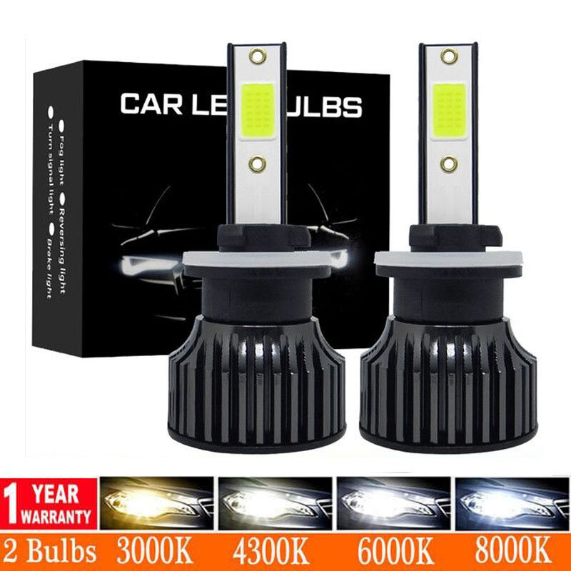 Luces LED antiniebla para faros delanteros de coche, lámpara H4, CANBUS, H7, 20000LM, H11, 880, H1, H3, H9, 9005, 9006, HB3, HB4, 12V, 24V, 2 unidades