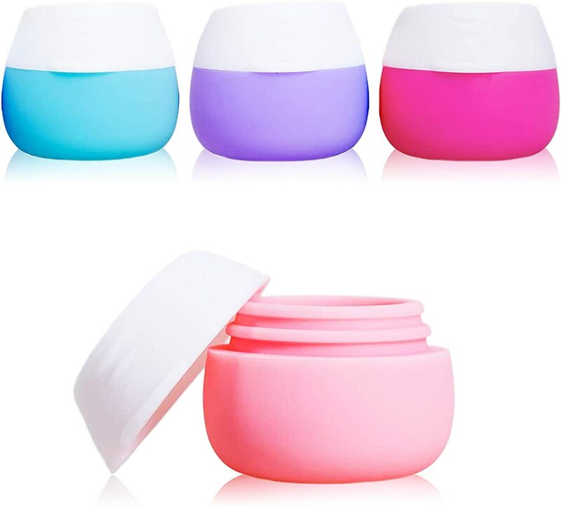 25ml Silikon Kosmetische Container Make-Up Topf Creme Gläser Reise Pille Box Tragbare Dispenser Creme Flaschen Lotion Box Emulsion Jar