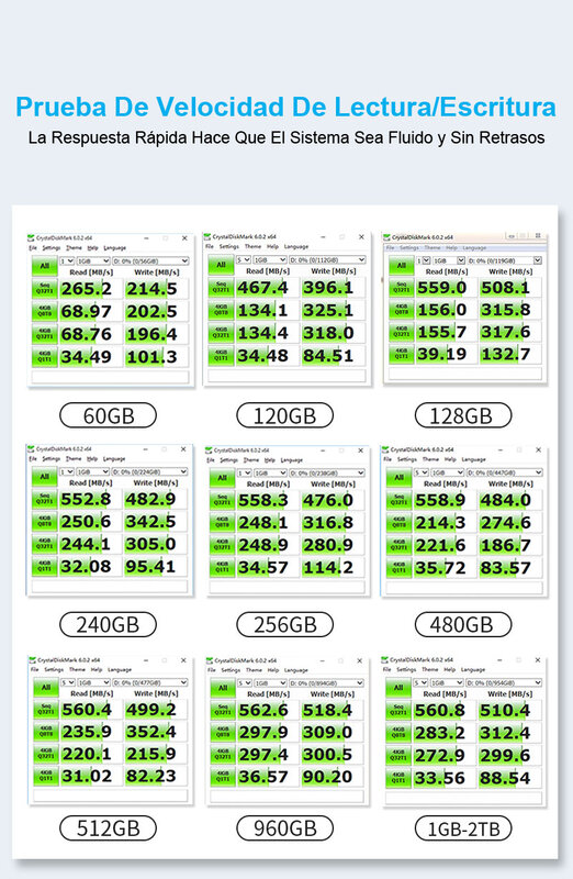 Dflats-Disque dur interne SSD, Sata 3, 120 Go, 128 Go, 240 Go, 256 Go, 480 Go, 512 Go, 1 To