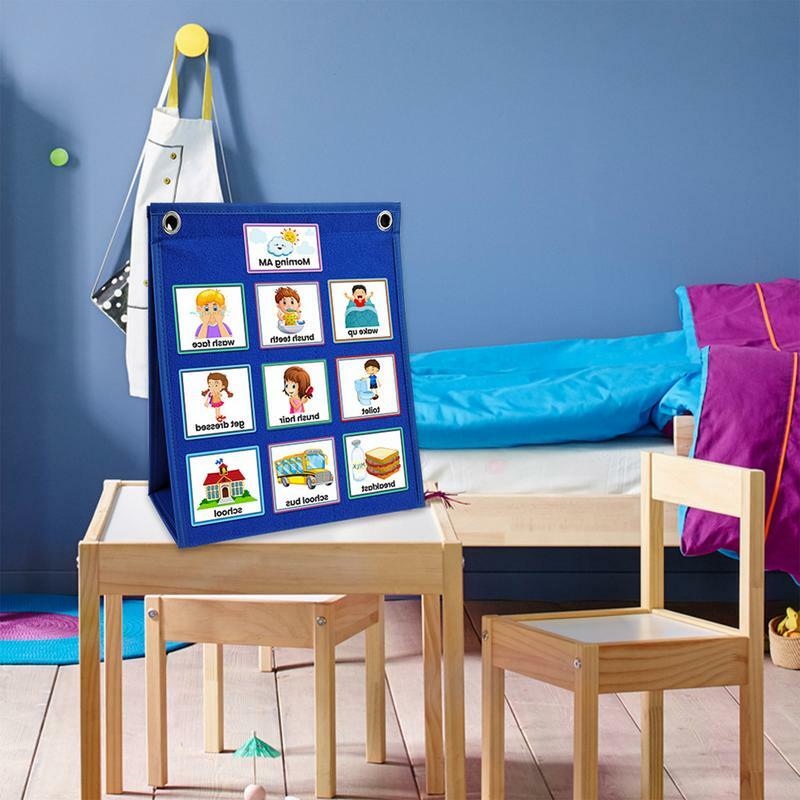 Daily Schedule Chart Kids Schedule Charts With 70 Pieces Cards Behavior Schedule Chart Routine Cards For Boys Girls