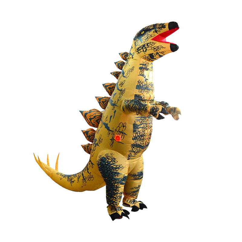 Halloween Lừa Roupas Infláveis Tamanho Adulto Stegosaurus Crânio Inflável Roupas Diễn Sân Khấu Trang Điểm Đạo Cụ