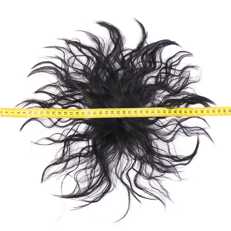 MANWEI-Perruque Synthétique Courte Bouclée, Postiche de Rechange, Couvrant les Cheveux, Naturel, Invisible, Sans Couture, avec réinitialisation