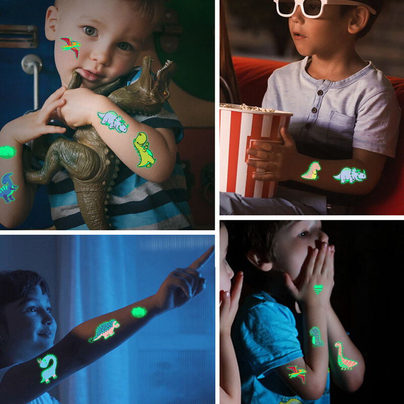 5 шт., светящиеся наклейки-тату для детей