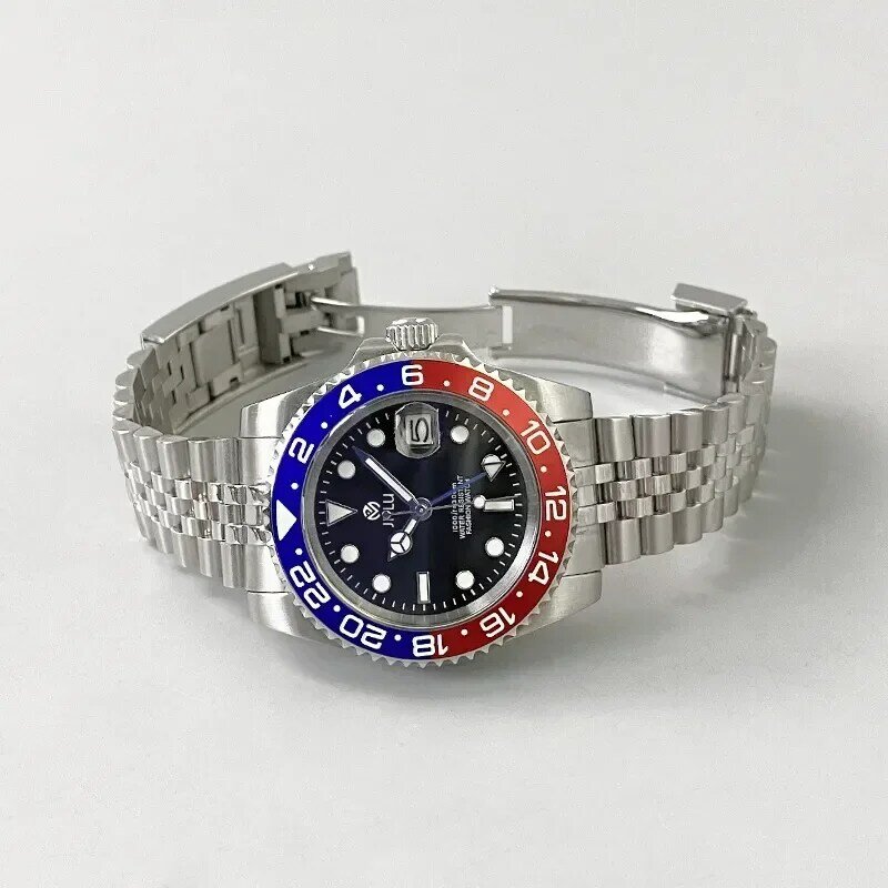 Original JHLu New Luxury Men's Mechanical Watch Waterproof Swimming Stainless Steel Watch Top Brand Sapphire Glass Men's Watch