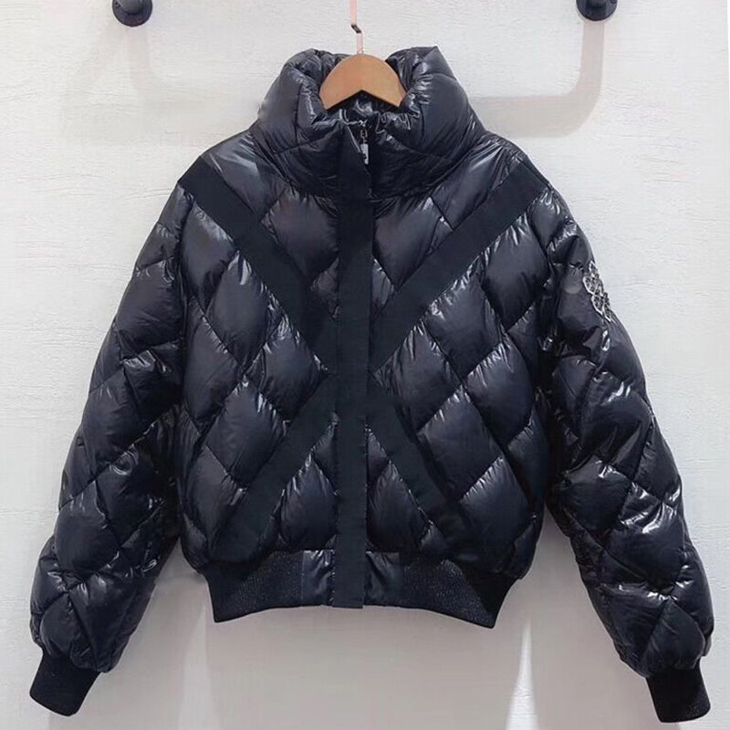 2022 nowa kurtka zimowa moda damska gruby damski płaszcz zimowy wysokiej jakości puchowe kurtki z kapturem Parka Femme Casual Docero