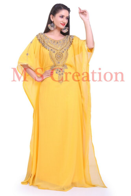 Vestido largo elegante ABAYA FARASHA caftán marroquí árabe de Dubái