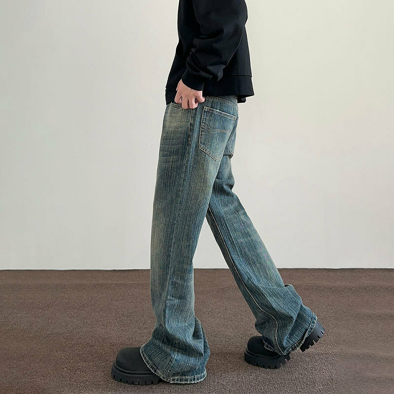 Jeans à jambes droites pour hommes et femmes, pantalons avec coupe épurée, look de style de rue, vêtements Y2K, nouvelle mode d'été, 2024