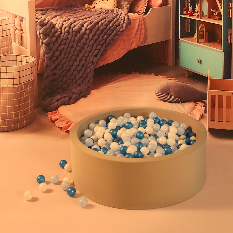 Ikfor-Fosse à balles en plastique colorée, maison à rebond, piscine pour bébé et maison de jeux, sans BPA, 100 pièces, 5.5cm