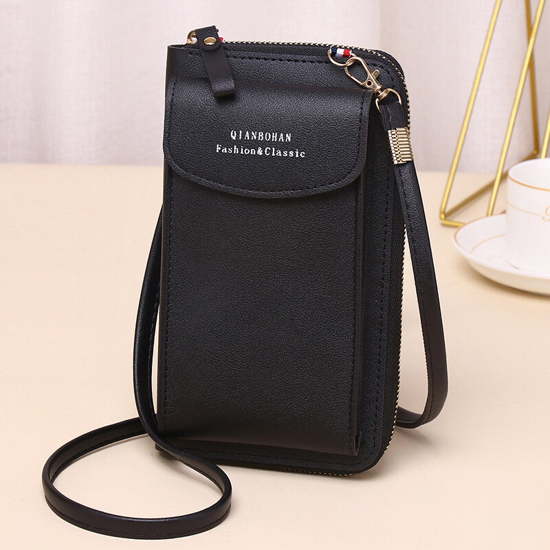 Women Bag Smartphone Wallet Tassel Leather Shoulder Strap Handbag Waterproof Women Wallet Bag Touch Screen Cell Phone Purse Bag