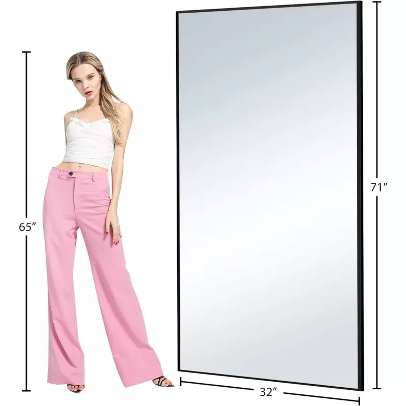 กระจกขนาดใหญ่71 ''× 32'' กระจกเต็มตัวห้องน้ำห้องนั่งเล่นขนส่งฟรีเฟอร์นิเจอร์บ้าน