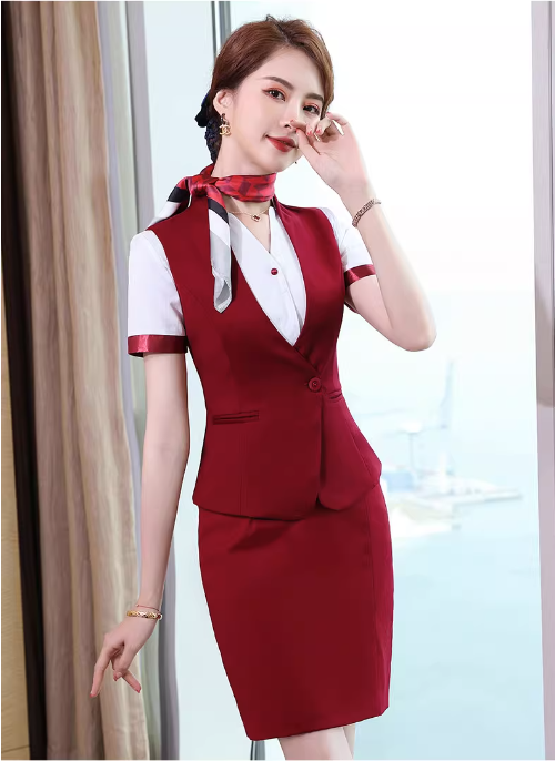 Jednolity lotnictwo profesjonalny pilot linii lotniczych mundur malezyjski mundur stewardesa