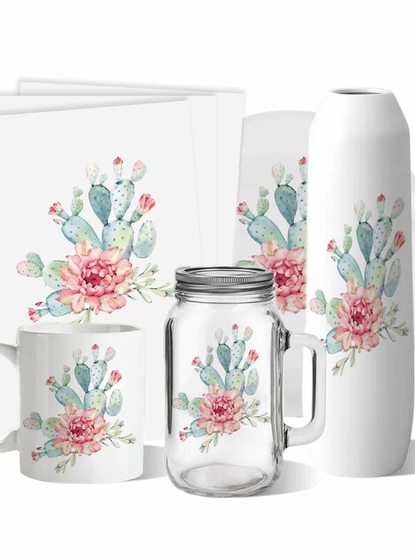 Laser Water transfer printable Clear Transparent Water Slide Decal Paper Image Water Transfer Film Paper For Mug Glass Pencil