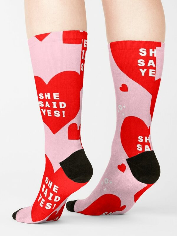 SHE SAID YES! Socks Funny Gift Winter Man Socks Women'S Warm Socks