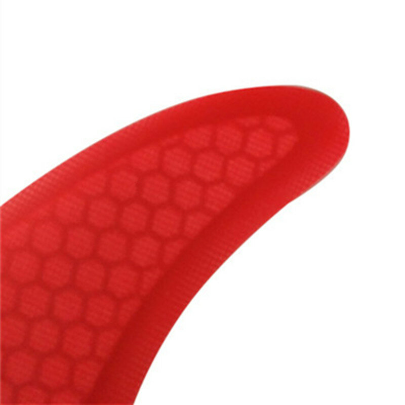 Pojedyncza płetwa 6 "Longboard Surf Fin czerwony kolor płetwa płetwa do deski surfingowej zielony/niebieski/czerwony/biały włókno szklane o strukturze plastra miodu Carbon surf Fin