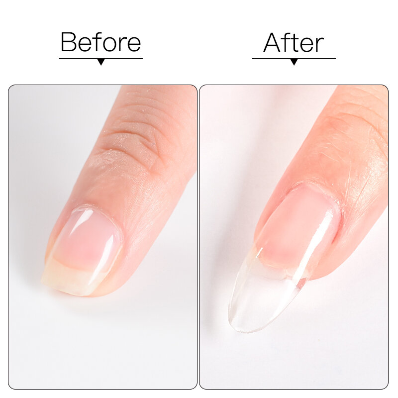 MEET ACROSS White Extension Gel Nail Polish Acrylic Construct Hard Gel Semi Permanent Varnish Nude Pink Gel Polish UV Manicure