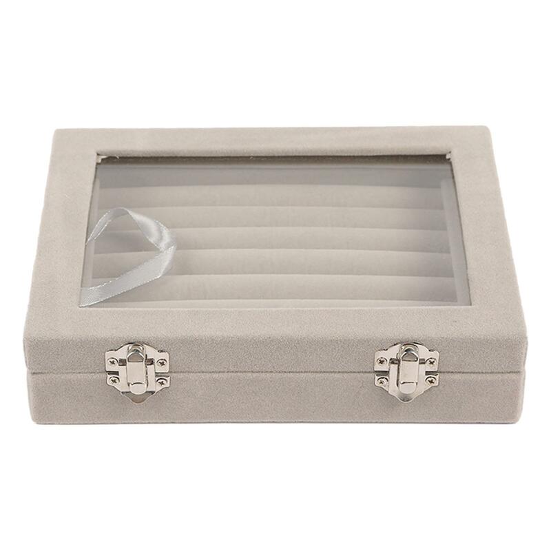 Rings Display Tray Portable Gifts Jewelry Storage Organizer for Jewelry Show Shelves Showcase Counter for Rings Studs Earrings