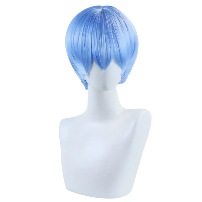 Anime EVA Dress Asuka Langley Soryu 2 Colors Hairpin Headwear Rei Ayanami Hair Clip Long Orange Ponytail Cosplay Wigs