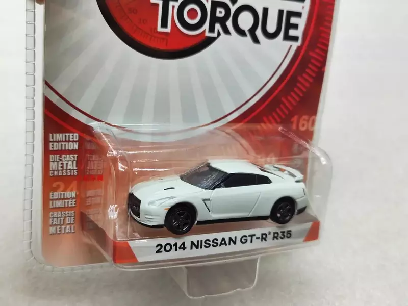 W1349รถโมเดลโลหะอัลลอยด์ R35 GT-R Nissan 1:64 2014สำหรับสะสมของขวัญ