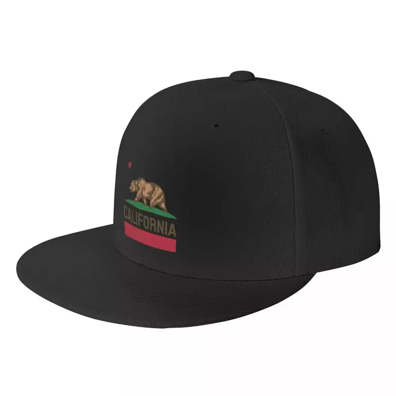 Punk Fashion California State Flag Bear Hip Hop Cap Summer 1846 Flat Skateboard Snapback Dad Hat