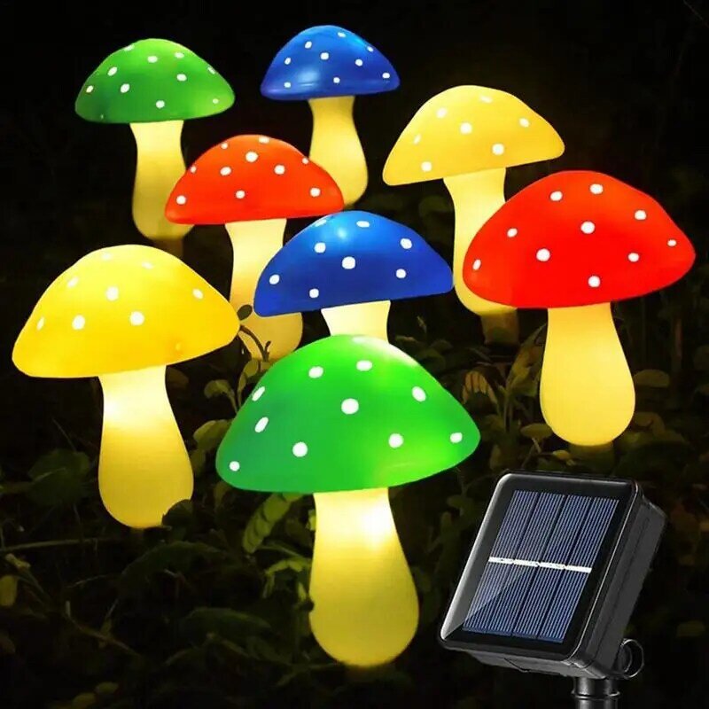 Solar Mushroom Light Garden Outdoor Decor lampada a fungo impermeabile Pathway Landscape Yard pasqua Halloween Christmas Sunlight