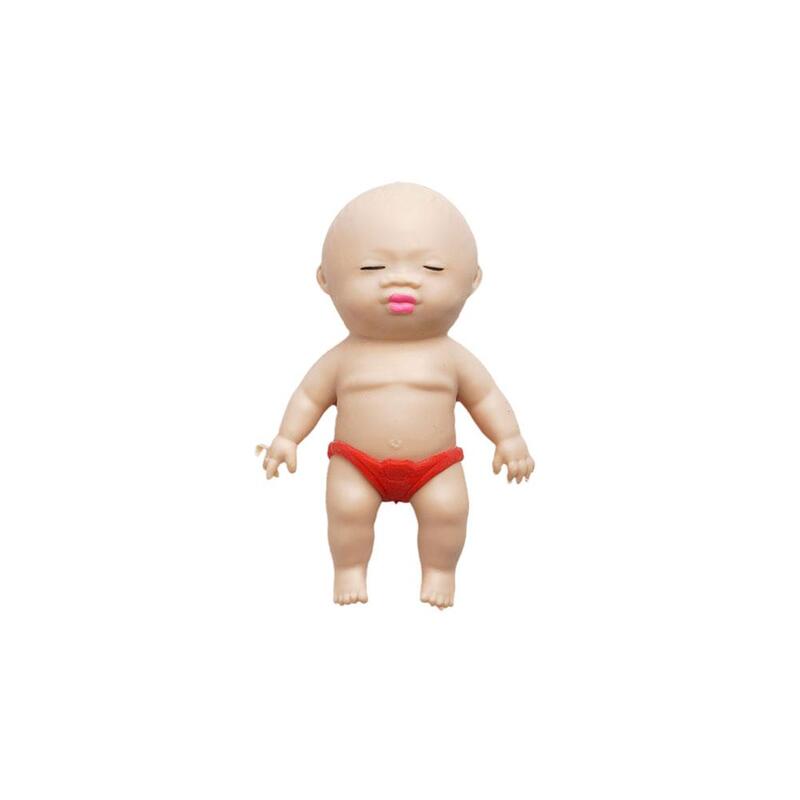 Muñeca de simulación de TPR para niños, juguete de apretar, casa de mano, aumento lento, alivio del estrés, Aut V7U3, 8cm
