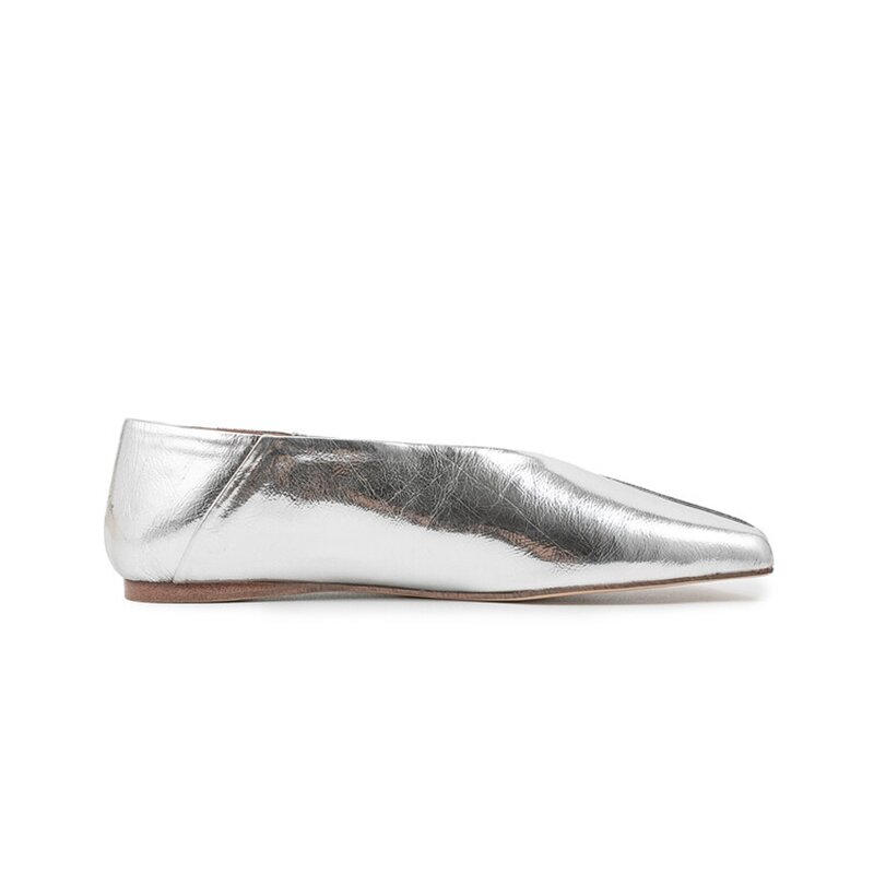 AIYUQI-zapatos planos de baile con punta cuadrada para mujer, mocasines de una pieza, novedad de 2024