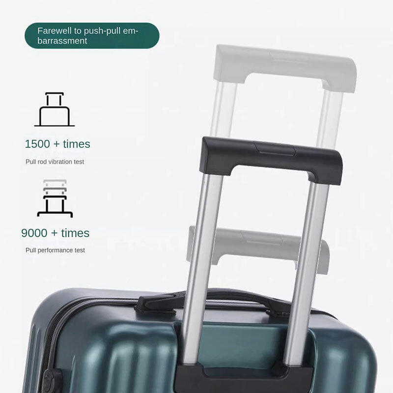 Bagaż kobieta mocna walizka cicha uniwersalne koło męskie 2024 nowe walizki na kółkach 20-calowy mały pokrowiec na wózek na hasło