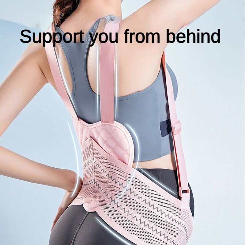 MOOZ-Cinturón de maternidad para embarazadas, banda de soporte para el embarazo, doble soporte para el cuidado de la cintura y la espalda, alivia el dolor pélvico, ajustable