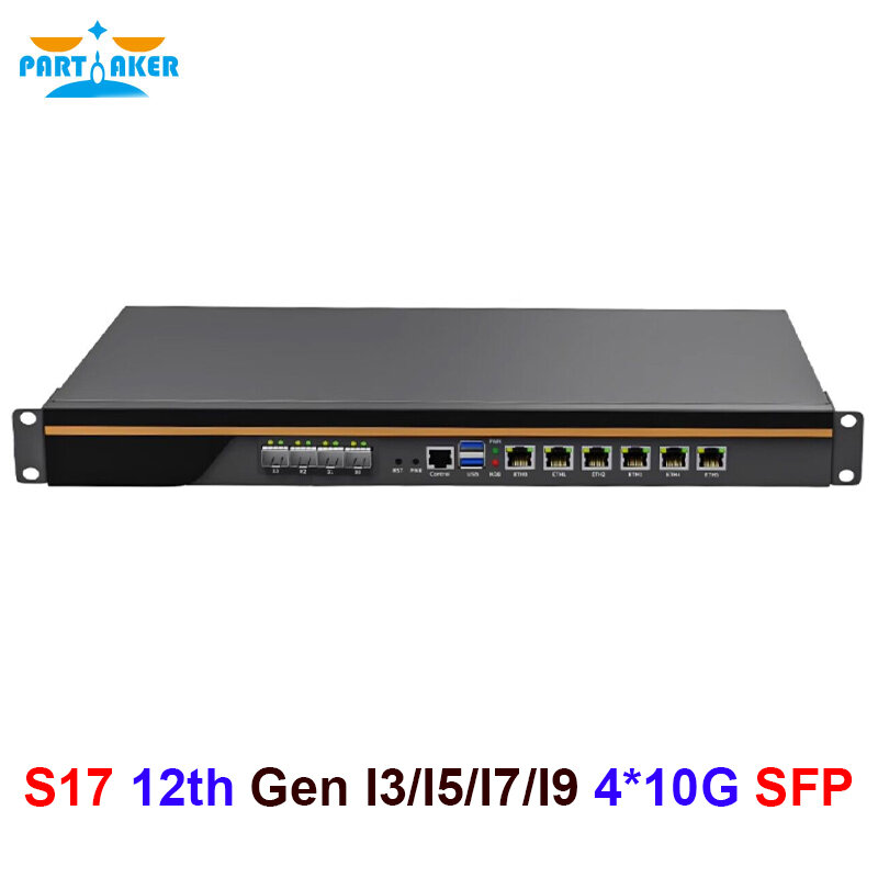 Dispositivo Rackmount Firewall 1U, 12 ° 12900 I9 Intel Core I7 12700 I5 12400 I3 12100 6 LAN 4 X710 SFP pfSense OPNsense Mikrotik