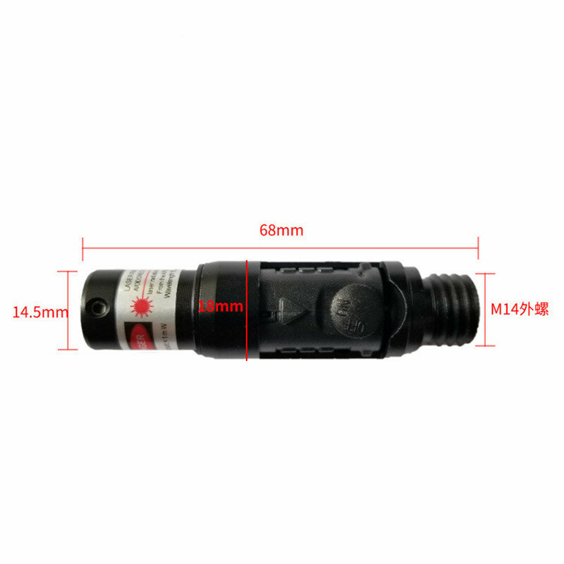 Taktyczny laserowy kalibrator laserowy strzałka celująca w mały czerwony celownik celowniczy