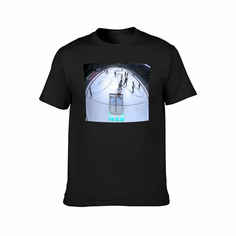 T-shirt da Hockey su ghiaccio abbigliamento estetico magliette estive per uomo cotone
