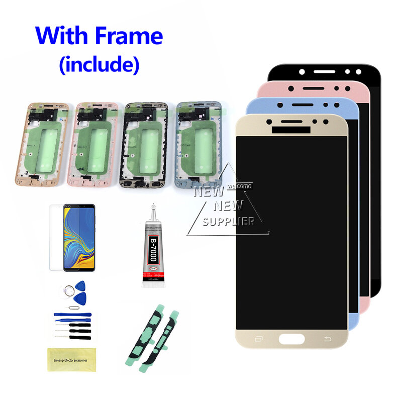 100% Tested Display for Samsung J7 Pro LCD with Touch Screen Digitizer Assembly for Galaxy J7 2017 SM-J730F J730FM J730G J730K
