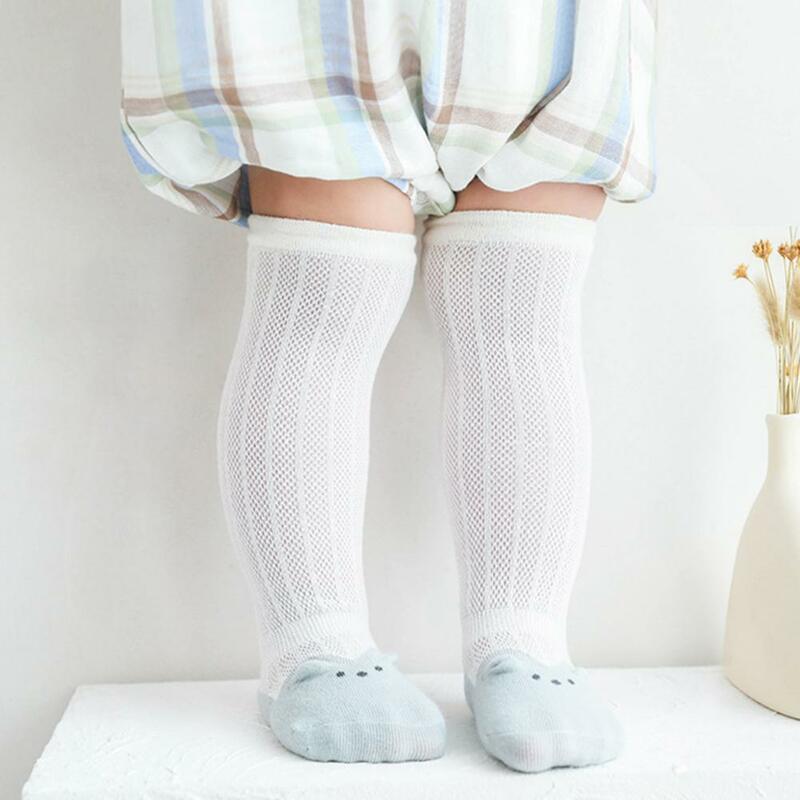 1คู่น่ารักถุงน่องเด็กเนื้อนุ่มเด็กวัยหัดเดินถุงเท้าไม่มี stuffiness ป้องกันการลื่นไถลเด็กถุงเท้ายาวสบาย