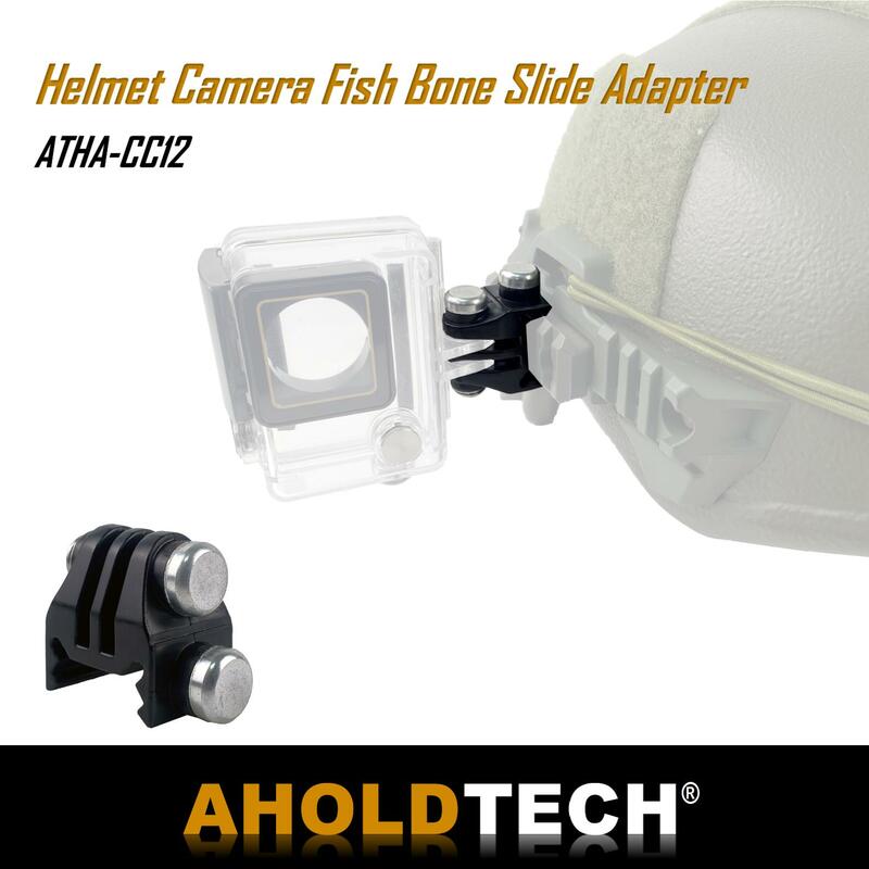 Taktische Helms chien kamera Fischgräten-Schiebe adapter anschluss für Gopro-Helden kameras und andere Sport kameras