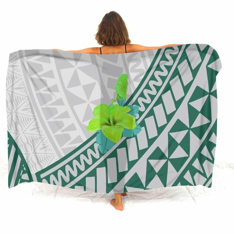 Полинезийское женское пляжное саронг-бикини, нескользящее пальто, саронг, элегантный темпераментный саронг с цветочным принтом, летнее саронг на все четыре сезона