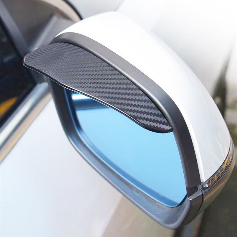 Universal Auto Rückspiegel Augenbrauen Regenschutz schwarz transparent Autoteile Rückspiegel Schutz Regenschutz 1/2St