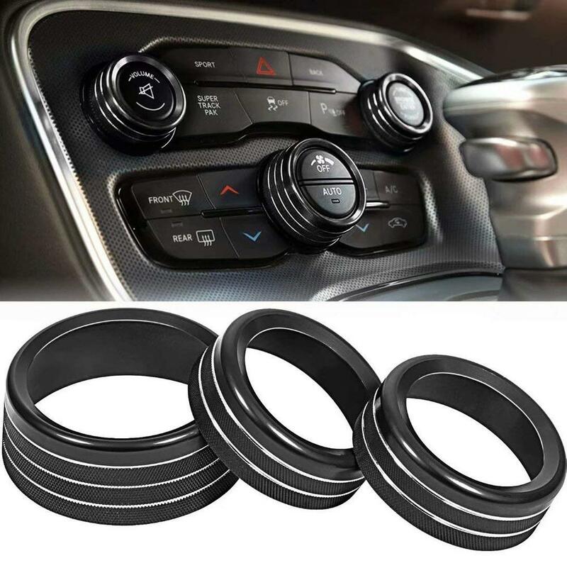 Air Conditioning Volume Radio Button Knob Cover  Challenger Charger Accessories 2015-2020