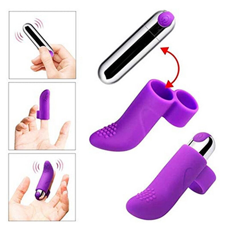Vibradores de dedo con carga USB para mujeres, Juguetes sexuales de silicona para estimulación del clítoris, masaje vibratorio, producto sexual para adultos, 10 velocidades