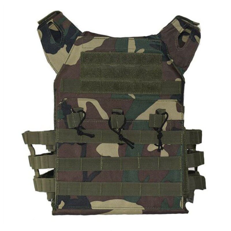 Militar Tactical Bulletproof Vest, Caça Transportador, Air Gun Acessórios, Combate MOLLE, Camuflagem Colete Militar