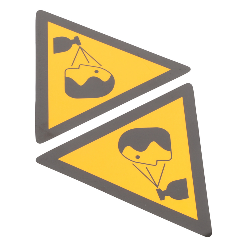 Sinais de respingo autoadesivos, Triângulo Splashing Sign, Pegajoso para Aviso, 2pcs