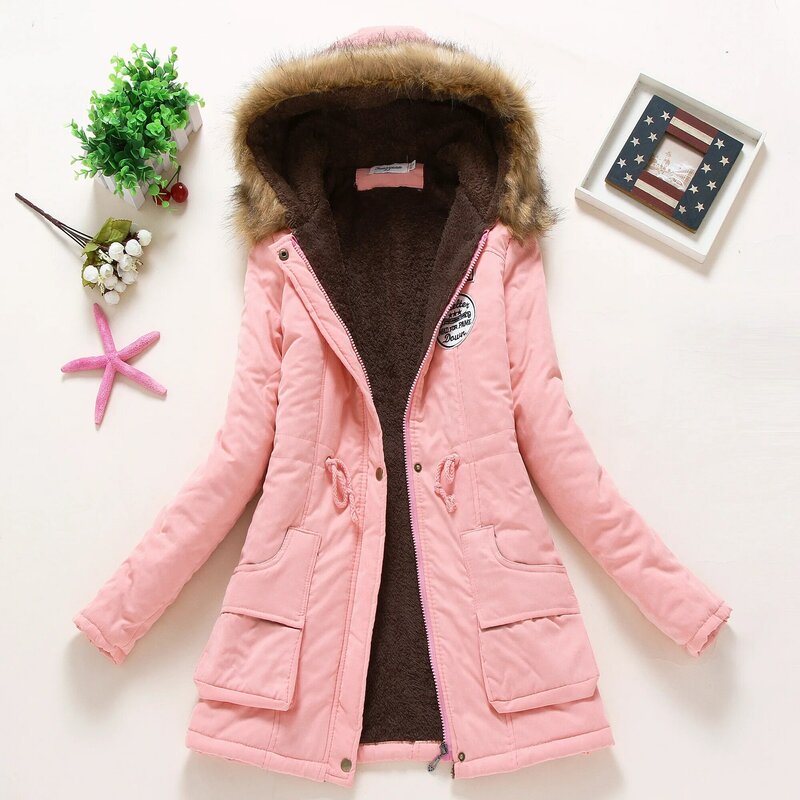 Abrigo de lana con capucha para mujer, chaqueta informal gruesa de gusano Artificial, Otoño e Invierno