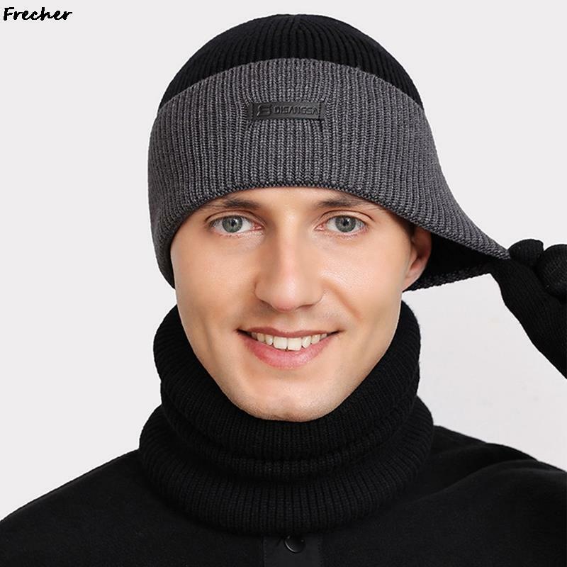 Sarung tangan beanie musim dingin pria wanita, set topi tudung kepala Balaclava untuk ski berburu mendaki memanjat perlindungan dingin 3 buah/set