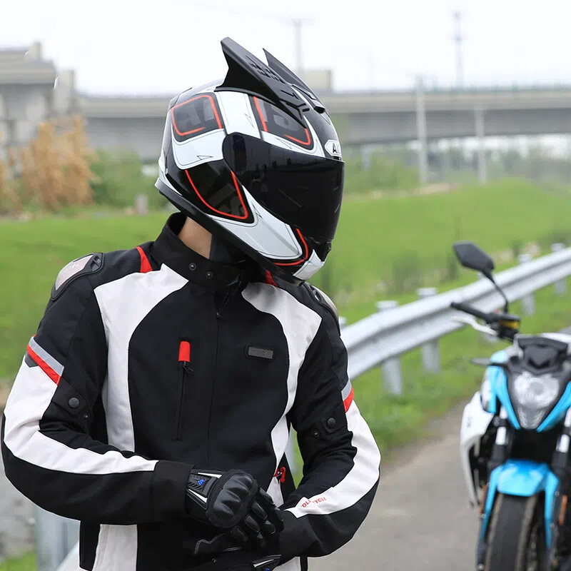 Motorcycle helmet, sunshade, men and women, lovers, Bluetooth, personalized accessories, full coverage, modular